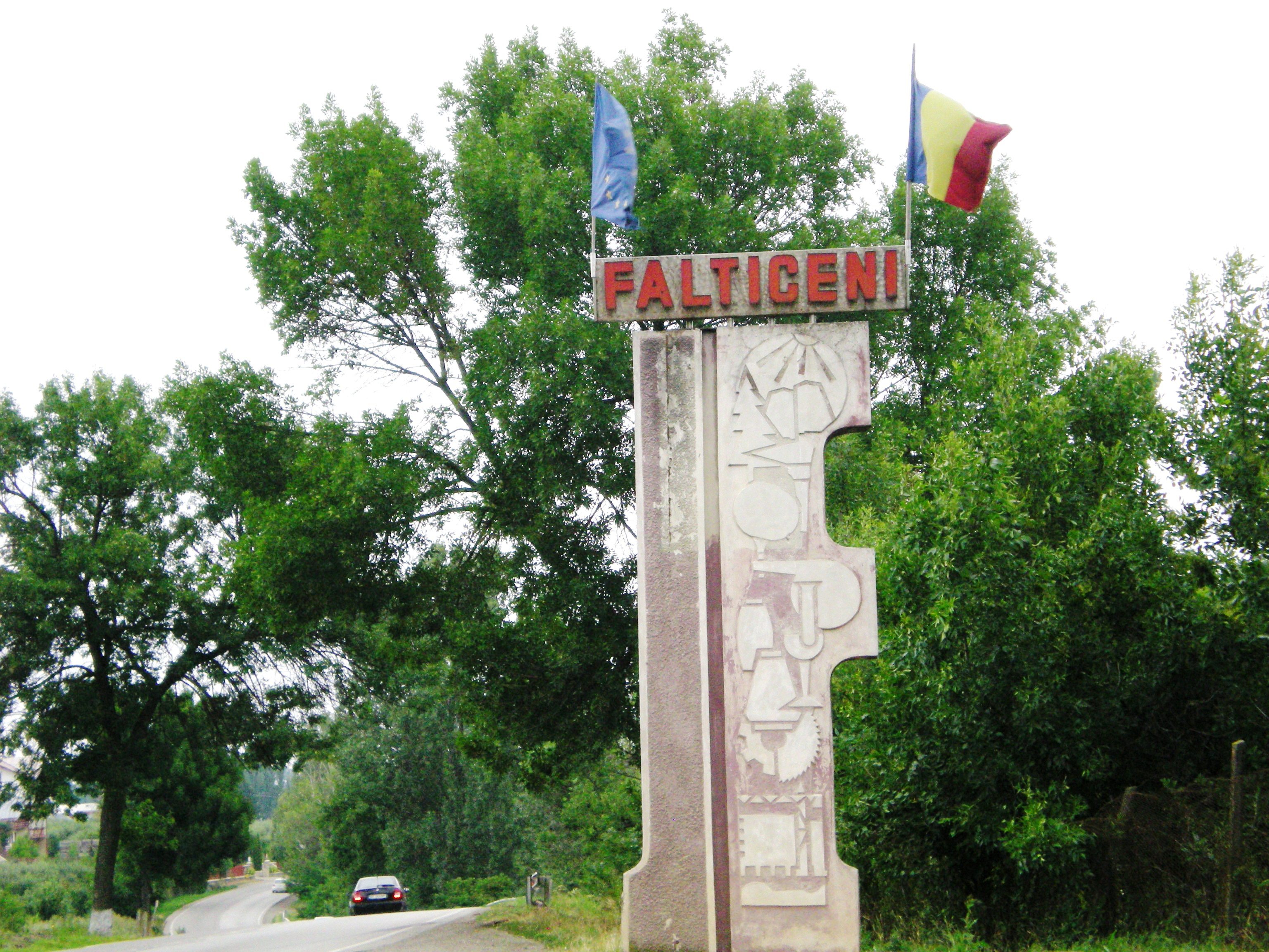 Entering Falticeni